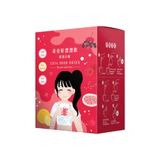 午茶夫人 奇亞籽漂漂飲 蘋果口味, 低熱量高飽足感，促進腸胃消化 獨立包裝, 25g, 7包, 1盒