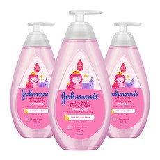 존슨즈베이비 엑티브 키즈 샤이니 샴푸, 3개, 500ml
