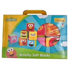 K's Kids 奇智奇思 芝麻街學習積木組, 9個月以上 Activity Soft Blocks, SSKA70107, 1組