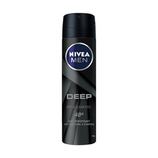 NIVEA 妮維雅 男士止汗爽身噴霧 深極炭系列 清新魅力, 150ml, 1瓶