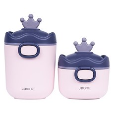 JOONIE 攜帶式奶粉儲存盒組 S號+L號, 紫色, 1組