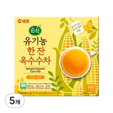 순작 유기농 한 잔 옥수수차, 1.5g, 100개입, 5개