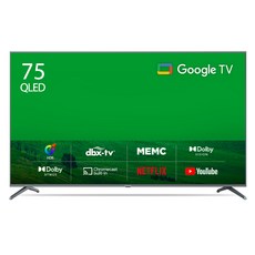더함 4K UHD QLED 구글 OS TV, 190cm(75인치), UA751QLED VA SH 2023C1, 스탠드형,