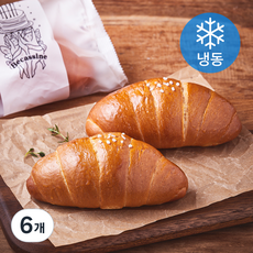 베카신 버터 소금빵 (냉동), 65g, 1개입, 6개 65g, 6개