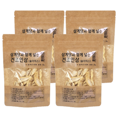 몸애조화 삼계탕과 함께 넣는 건조인삼 슬라이스, 35g, 4개