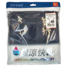 CottonRepublic 棉花共和國 超涼快乾圓領短袖衫 - L 尺寸, 丈青色