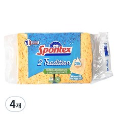 스폰텍스 드라이 셀룰로스 스펀지 2 트레디션 수세미, 2개입, 4개 2개, 4개