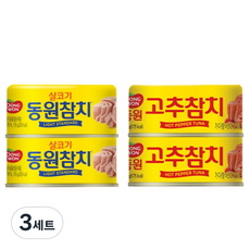 동원 라이트스탠다드 참치 135g x 2p + 고추참치 135g x 2p 세트, 3세트