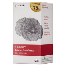 大研生醫 台灣極品靈芝多醣體膠囊，含Wellmune專利超級多醣體，在地台灣栽培靈芝，60粒, 60顆, 605mg, 1盒