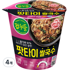 오뚜기 컵누들 팟타이 쌀국수, 50g, 4개