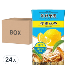 光泉 茉莉茶園 檸檬紅茶 250毫升 x 24入, 酸甜口感, 無添加色素和防腐劑, 250ml