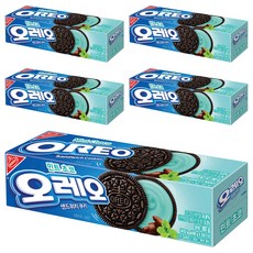 OREO 奧利奧 夾心餅乾 薄荷巧克力口味, 80g, 5盒