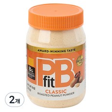 피비핏 로스티드 피넛 파우더, 227g, 2개
