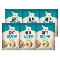 韓國 Dhflour 麵粉中筋多用途用, 3kg, 6個