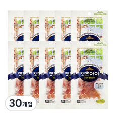 캣츠아이 고양이 건조간식, 캣닙치킨컷트, 27g, 30개