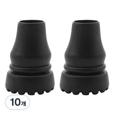 Felis J 橡膠包裝補充棒手杖帽 19 mm, 黑色, 10個