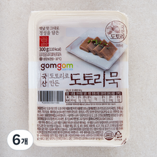 곰곰 국산 도토리로 만든 도토리묵, 300g, 6개
