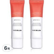 퓨어멜로우 데일리 톤업 촉촉 선크림 SPF50+ PA++++, 50ml, 6개