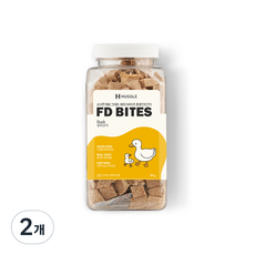 허글 에프디바이츠 반려견 반려묘 동결건조간식, 오리고기, 80g, 2개