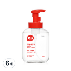 비앤비 거품형 용기 젖병세정제, 450ml, 6개