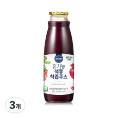 자연원 유기농 석류 착즙 주스, 3개, 980ml