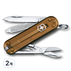 VICTORINOX 經典色彩小口袋瑞士軍刀 巧克力軟糖 58mm 0.6223.T55G, 2個