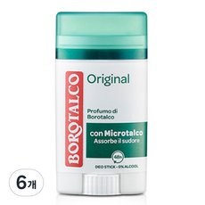 보로탈코 오리지널 스틱 데오드란트, 6개, 40ml