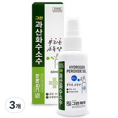 그린제약 과산화수소수 스프레이 60ml, 3개입