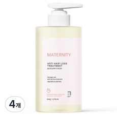 살림백서 매터니티 데미지케어 임산부 탈모증상완화 트리트먼트, 500g, 4개