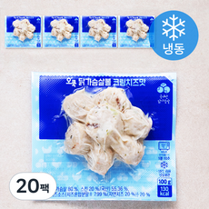 오쿡 닭가슴살볼 크림치즈맛 (냉동), 100g, 20팩