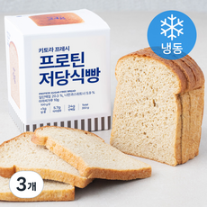 키토라푸드 키토라프레시 프로틴 저당식빵 (냉동), 350g, 3개