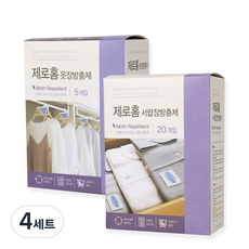 크린스타 제로홈 방충제 라벤다향 옷장 5p + 서랍장 20p 세트, 4세트