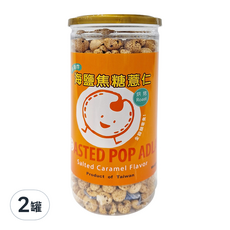 品益生技 鹽焦糖薏仁, 烘烤, 非油炸, 150g, 2罐