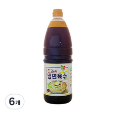 첫맛 8배 고농축 냉면육수, 2.1kg, 6개