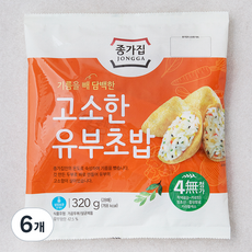 대상 종가집 고소한 유부초밥, 320g, 6개