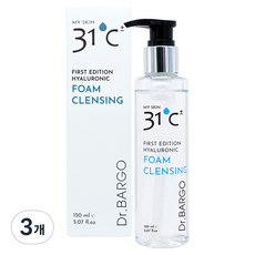 닥터바르고 퍼스트 에디션 히알루론산 폼클렌징, 150ml, 3개