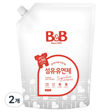 B&B 兒童用無刺激衣物柔軟精 Signature Allergen Free 佛手柑香 補充瓶, 1.5L, 2個