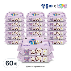 달곰이 딩대 캠퍼스 프렌즈 물티슈 리필형 60gsm