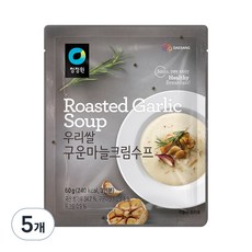 청정원 우리쌀 구운마늘크림수프, 60g, 5개