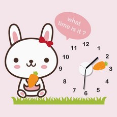 [메이크스] 토끼시계, 옐로우