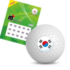 카시야 매직터치 골프공 스티커, 태극기원형, 1개