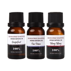 아로하트리즈 에센셜오일 그레이프 프룻 + 티트리 + 일랑일랑, 10ml, 1세트