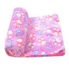 블럭마트 벨벳 강아지 담요, 로즈, 1개
