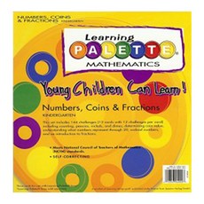 잉글리쉬팔레트 미국 초등 수학 킨더 레벨/ 7세 이상/ 수 화폐 분수 Numbers Coins and Fractions, 워크시트 12장