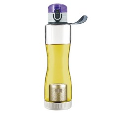 미르 거꾸로 원터치 녹차물병, 퍼플, 550ml, 1개