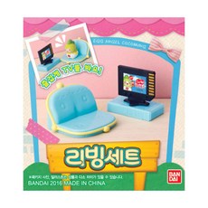 반다이 에그엔젤코코밍 리빙세트, 혼합 색상, 1세트