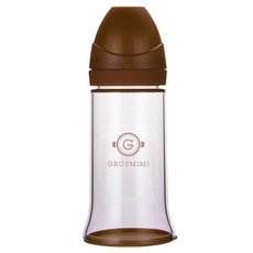 그로미미 일회용 젖병 노꼭지 250ml, 골드브라운, 1개