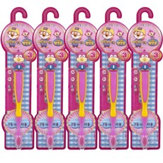 케이엠제약 뽀로로 해리 어린이 칫솔, 혼합색상, 5개