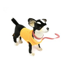 한사토이 동물인형 6384 치와와 Chihuahua black with T Shirt, 24cm, 검정