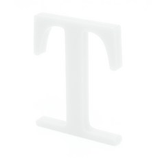 Kuu 大寫字母造型擺飾, T（白）